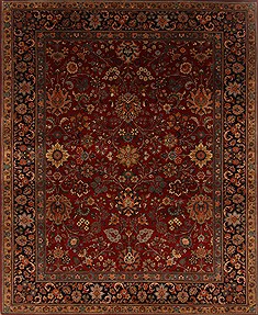 Sarouk Red Hand Knotted 7'10" X 9'9"  Area Rug 250-19524