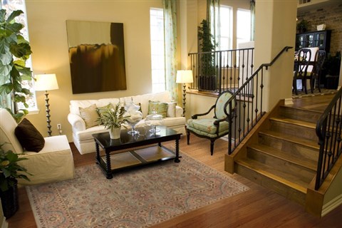 Jaipur Green Hand Knotted 81 X 102  Area Rug 300-19528 Image 3