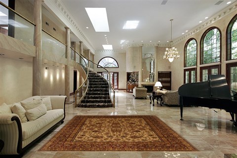 Kashan Beige Hand Knotted 80 X 100  Area Rug 250-19539 Image 1