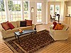 Kashan Brown Hand Knotted 81 X 98 Area Rug 250-19541 Thumb 7