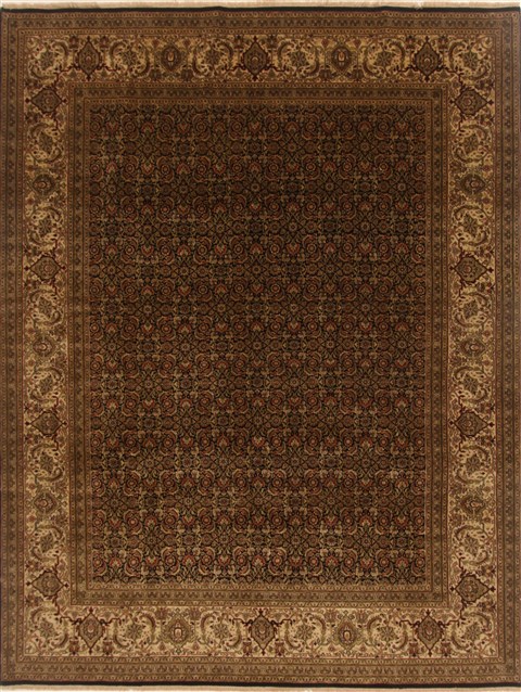 Herati Blue Hand Knotted 80 X 103 Area Rug 250-19542 Image 0