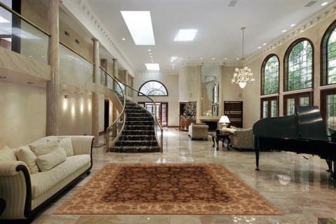 Kashan Brown Hand Knotted 80 X 102 Area Rug 250-19544 Image 1
