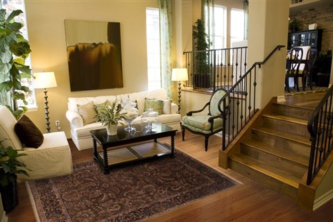 Sarouk Brown Hand Knotted 81 X 100 Area Rug 250-19547 Image 3