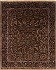 Sarouk Brown Hand Knotted 81 X 100  Area Rug 250-19547 Thumb 0