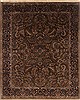 Sarouk Brown Hand Knotted 81 X 100 Area Rug 250-19547 Thumb 0