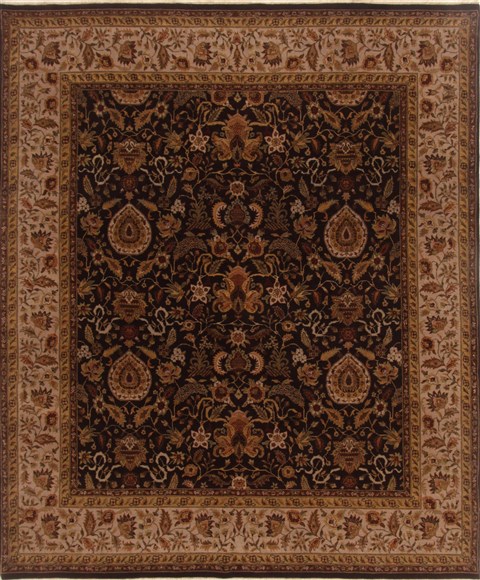 Kashan Brown Hand Knotted 82 X 911 Area Rug 250-19550 Image 0