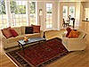 Sarouk Red Hand Knotted 711 X 910 Area Rug 250-19554 Thumb 4