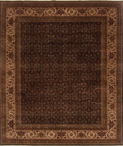 Herati Black Hand Knotted 711 X 95  Area Rug 250-19559 Image 0
