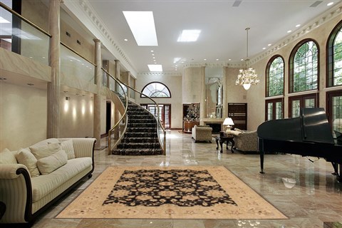 Chobi Black Hand Knotted 711 X 910 Area Rug 250-19575 Image 1