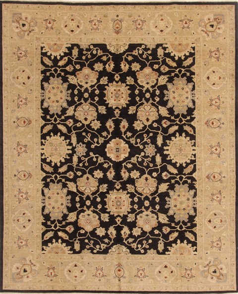 Chobi Black Hand Knotted 711 X 910 Area Rug 250-19575 Image 0