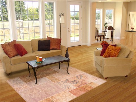 Patchwork Beige Hand Knotted 40 X 57  Area Rug 161-19577 Image 5