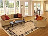 Chobi Beige Hand Knotted 82 X 100  Area Rug 250-19578 Thumb 4