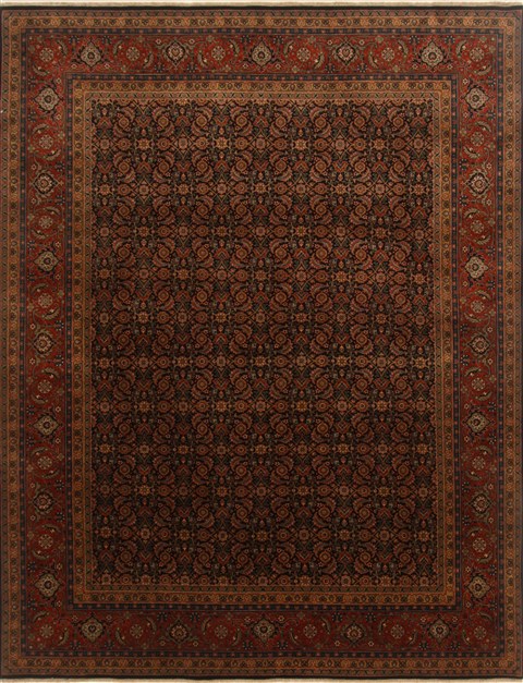 Herati Blue Hand Knotted 710 X 102 Area Rug 250-19585 Image 0