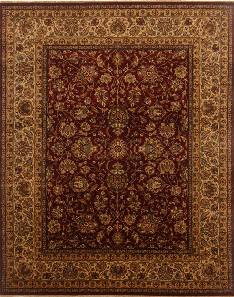 Kashan Red Hand Knotted 711 X 100 Area Rug 250-19589 Image 0