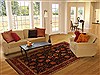 Kashan Red Hand Knotted 81 X 102  Area Rug 250-19591 Thumb 4