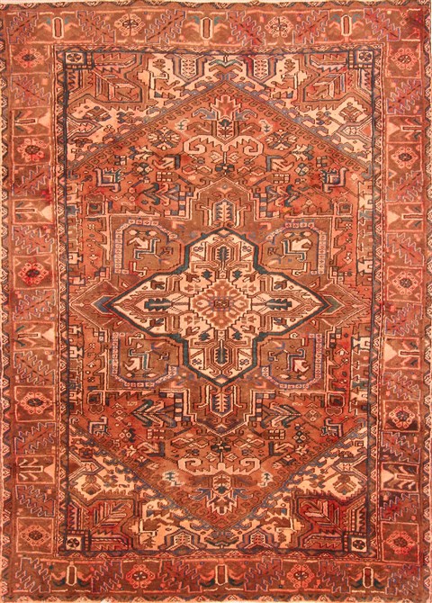 Heriz Red Hand Knotted 70 X 98 Area Rug 100-19621 Image 0