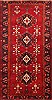 Hamedan Red Hand Knotted 410 X 95  Area Rug 100-19637 Thumb 0