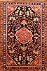 Heriz Black Hand Knotted 77 X 102  Area Rug 100-19640 Thumb 0