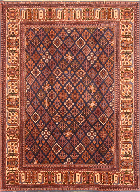 Sarouk Red Hand Knotted 71 X 106  Area Rug 100-19642 Image 0