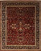 Sarouk Red Hand Knotted 82 X 103  Area Rug 250-19649 Thumb 0