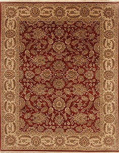 Kashan Brown Hand Knotted 7'10" X 9'10"  Area Rug 250-19660