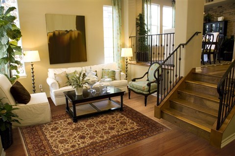 Kashan Beige Hand Knotted 711 X 911  Area Rug 250-19675 Image 3