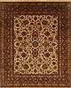 Kashan Beige Hand Knotted 711 X 911  Area Rug 250-19675 Thumb 0