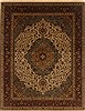 Tabriz Beige Hand Knotted 711 X 102  Area Rug 250-19679 Thumb 0