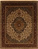 Tabriz Beige Hand Knotted 711 X 102 Area Rug 250-19679 Thumb 0