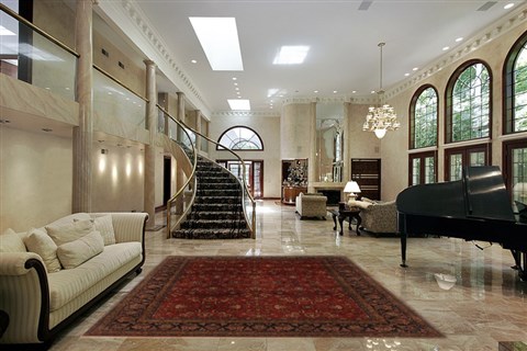 Kashan Red Hand Knotted 81 X 100  Area Rug 250-19681 Image 1