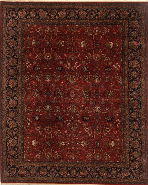 Kashan Red Hand Knotted 81 X 100  Area Rug 250-19681 Image 0