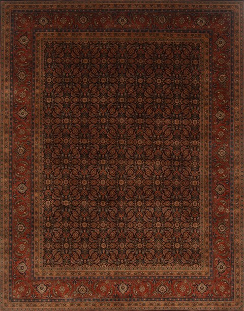 Herati Blue Hand Knotted 710 X 101 Area Rug 250-19683 Image 0