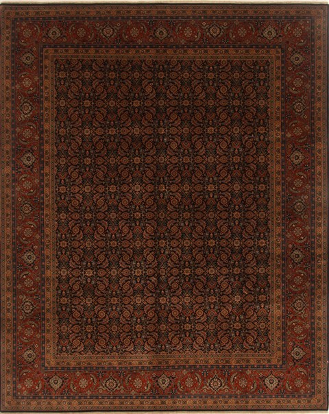 Herati Blue Hand Knotted 80 X 101 Area Rug 250-19688 Image 0