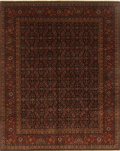 Indian Herati Blue Rectangle 8x10 ft Wool Carpet 19688