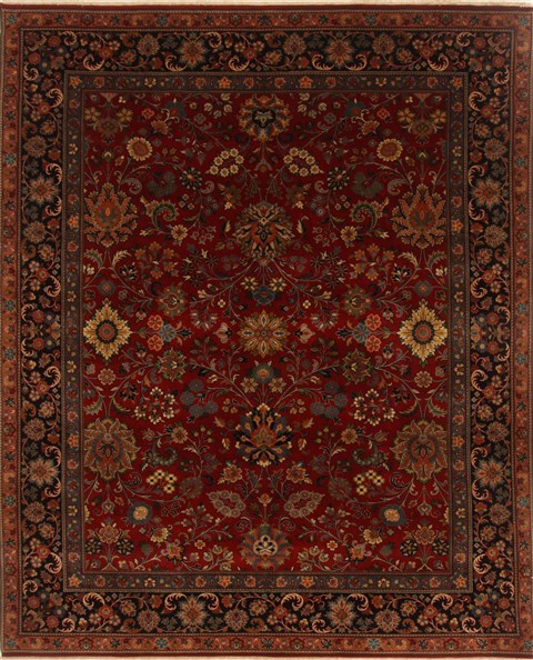 Sarouk Red Hand Knotted 711 X 99 Area Rug 250-19689 Image 0