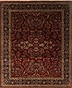 Sarouk Red Hand Knotted 82 X 100  Area Rug 250-19709 Thumb 0