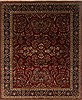 Sarouk Red Hand Knotted 82 X 100 Area Rug 250-19709 Thumb 0