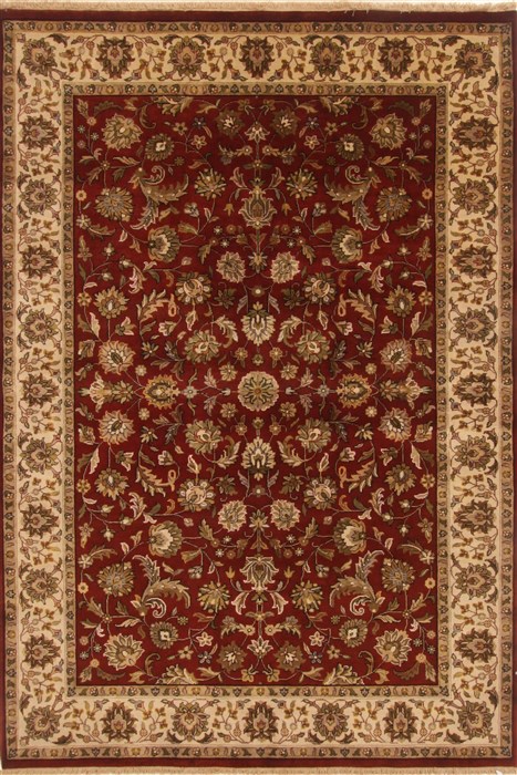 Kashan Red Hand Knotted 61 X 811  Area Rug 250-19722 Image 0
