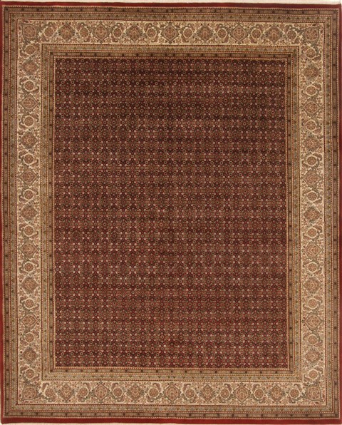 Tabriz Red Square Hand Knotted 610 X 85  Area Rug 250-19731 Image 0