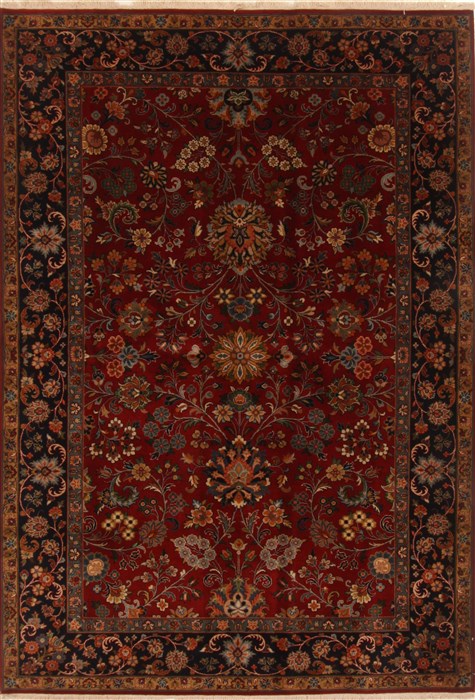 Sarouk Red Hand Knotted 62 X 811 Area Rug 250-19735 Image 0