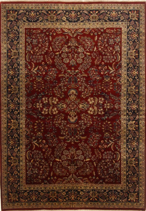 Sarouk Red Hand Knotted 63 X 91 Area Rug 250-19743 Image 0