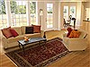 Sarouk Red Hand Knotted 63 X 91 Area Rug 250-19743 Thumb 4