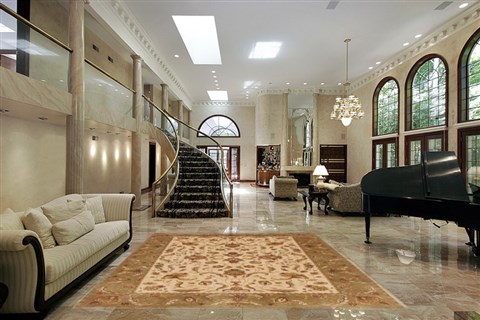 Kashan Beige Hand Knotted 62 X 811  Area Rug 250-19746 Image 1