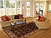 Agra Black Hand Knotted 61 X 90 Area Rug 250-19747 Thumb 4