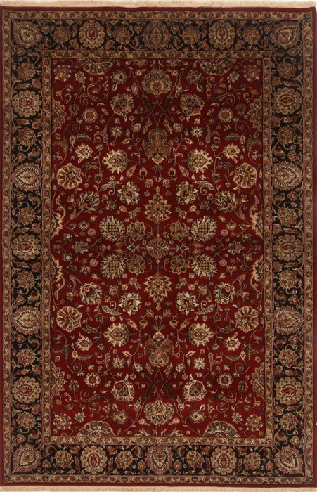 Kashan Red Hand Knotted 511 X 811 Area Rug 250-19756 Image 0