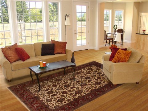 Kashmar Beige Hand Knotted 62 X 90 Area Rug 250-19760 Image 4