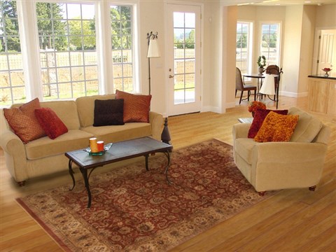 Kashan Brown Hand Knotted 60 X 90 Area Rug 250-19767 Image 4