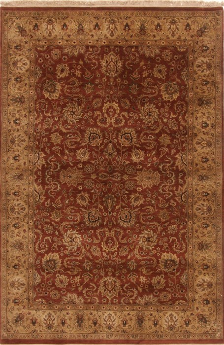 Kashan Brown Hand Knotted 60 X 90 Area Rug 250-19767 Image 0