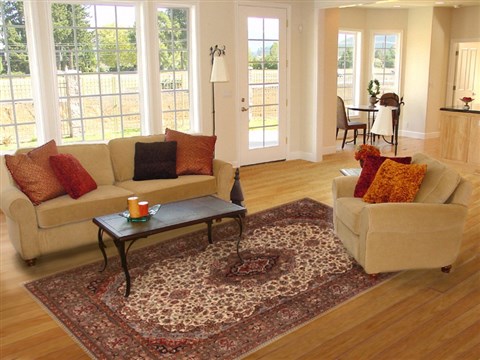 Pak-Persian Beige Hand Knotted 511 X 811 Area Rug 250-19779 Image 4