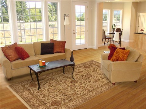 Agra Beige Hand Knotted 60 X 89 Area Rug 250-19780 Image 4